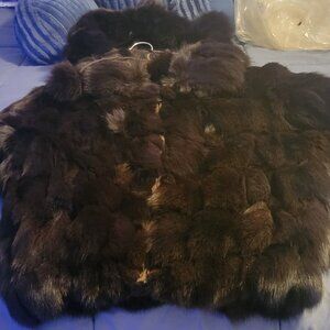 Fox fur coat